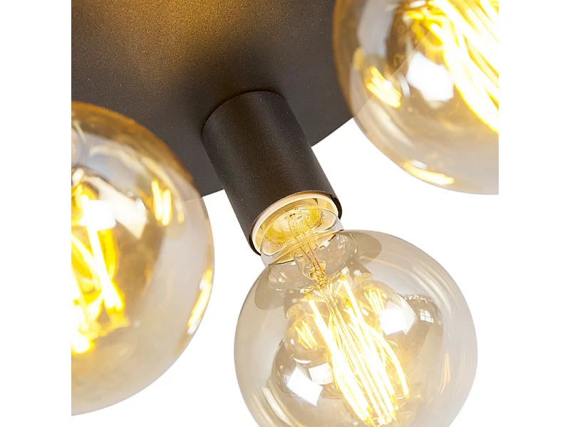 Plafonnier industriel noir - Facil 3