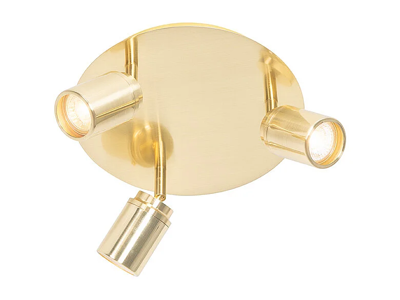 Spot de salle de bain moderne en laiton 3 lumières IP44 - Ducha