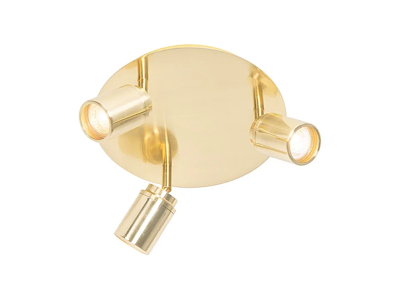 Spot de salle de bain moderne en laiton 3 lumières IP44 - Ducha