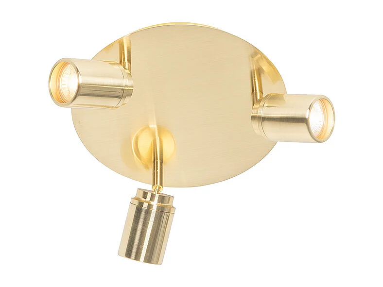 Spot de salle de bain moderne en laiton 3 lumières IP44 - Ducha