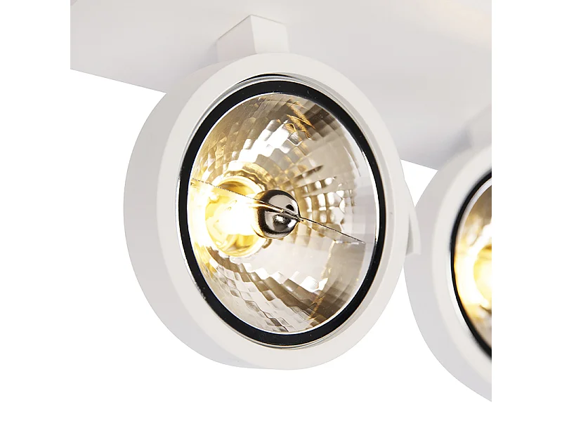 Spot design blanc orientable 3 lumières - Go