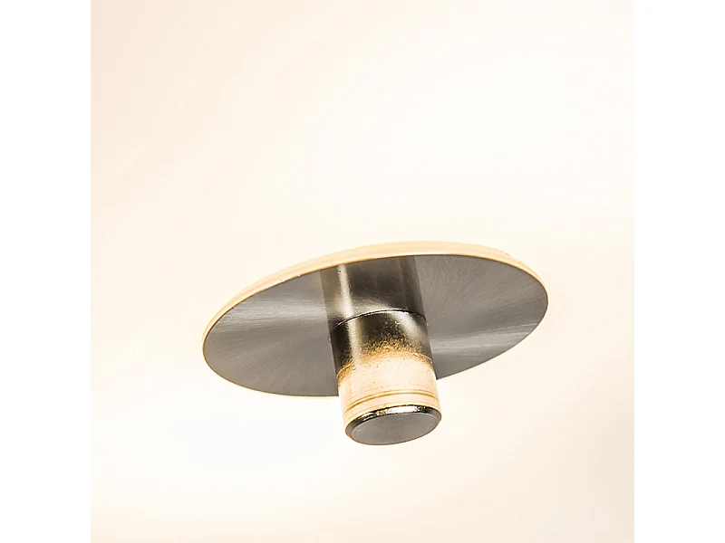 Plafonnier rural vert 30 cm - Drum Jute