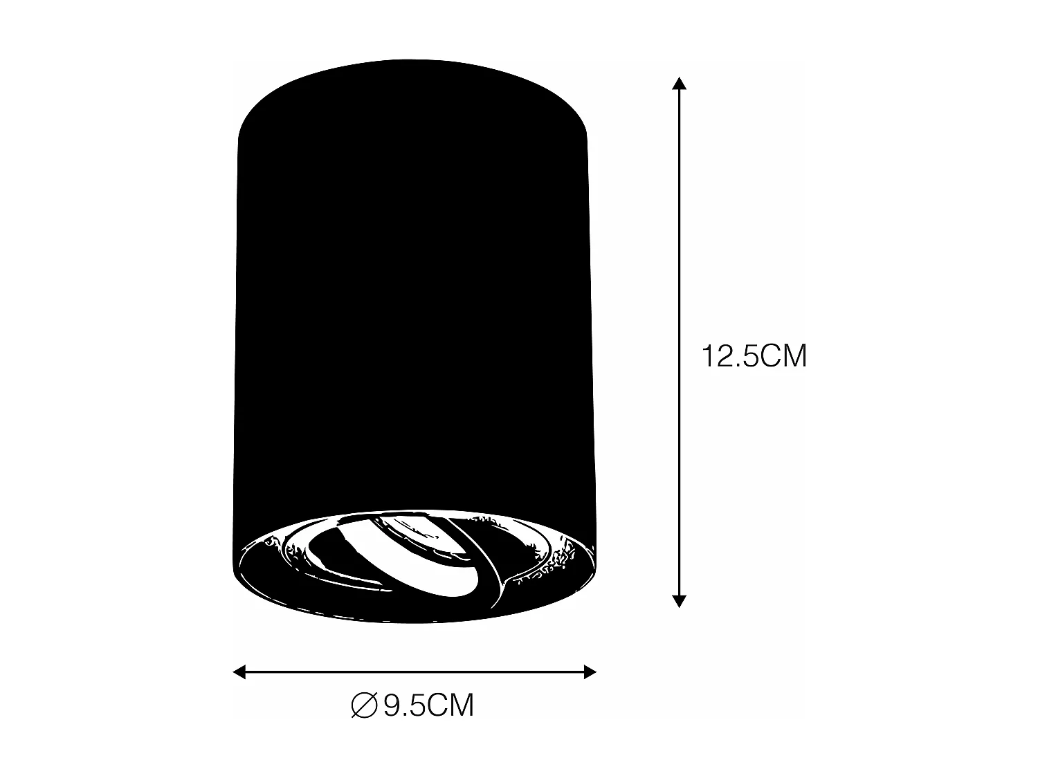 Set de 6 spots gris foncé orientables et inclinables - RONDOO UP