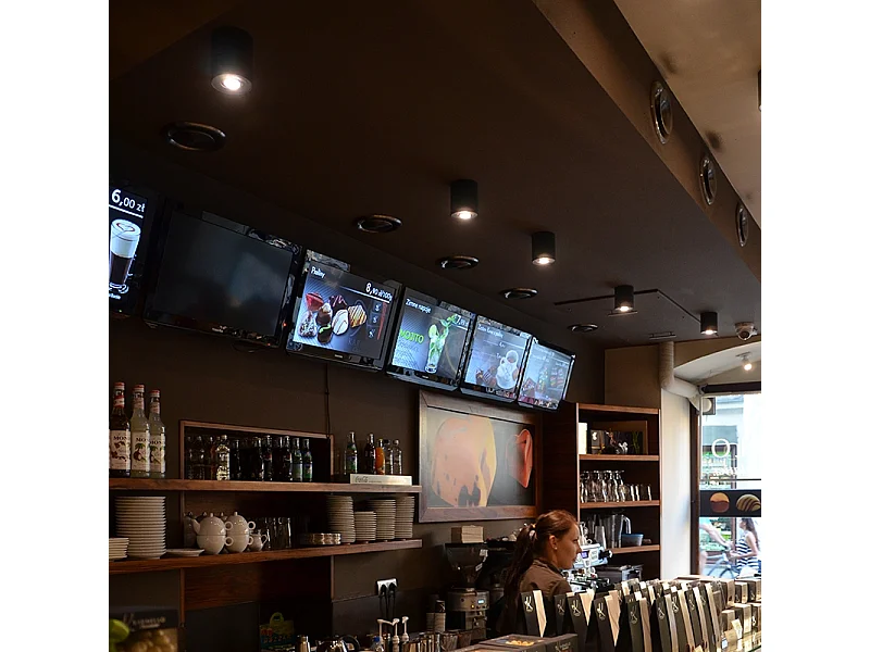 Lot de 6 spots gris foncé orientables et inclinables - Rondoo Up