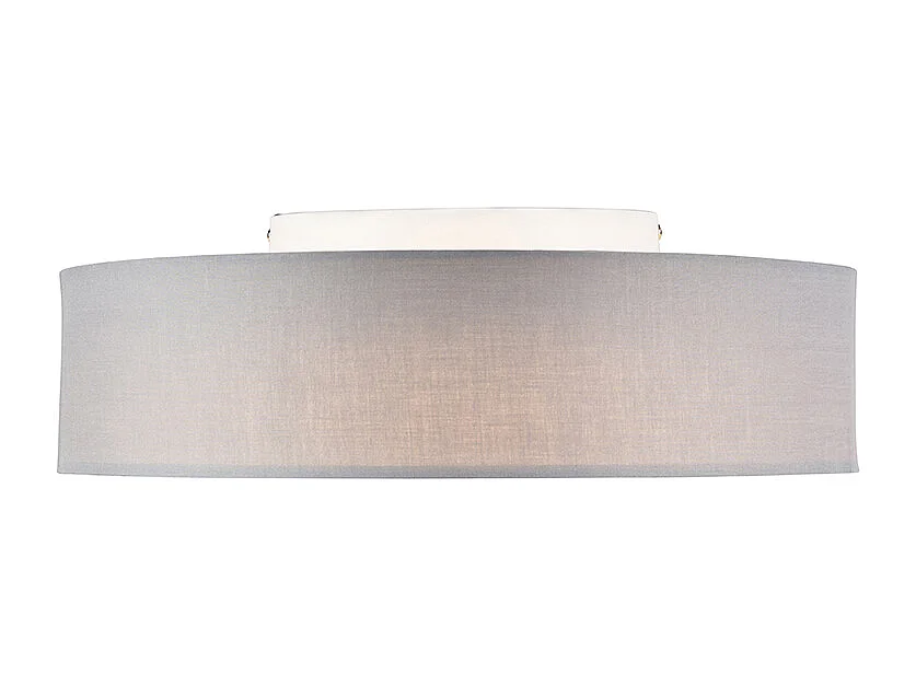 Plafonnier gris 40 cm avec LED - DRUM LED