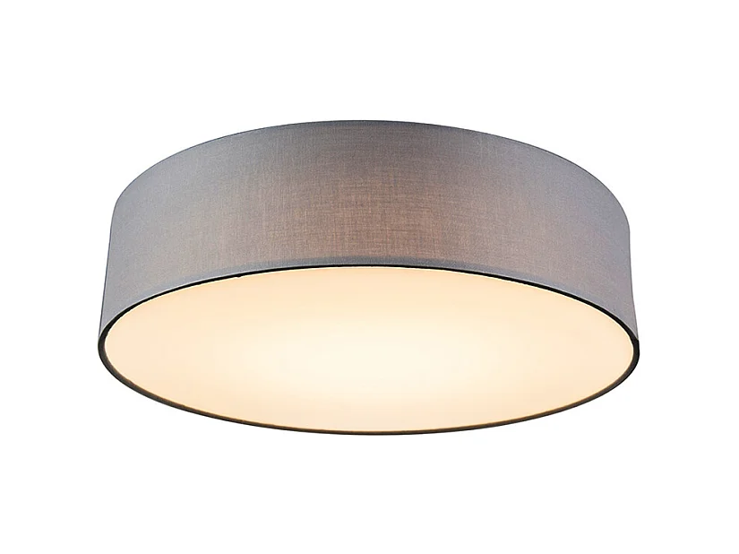 Plafonnier gris 40 cm avec LED - DRUM LED
