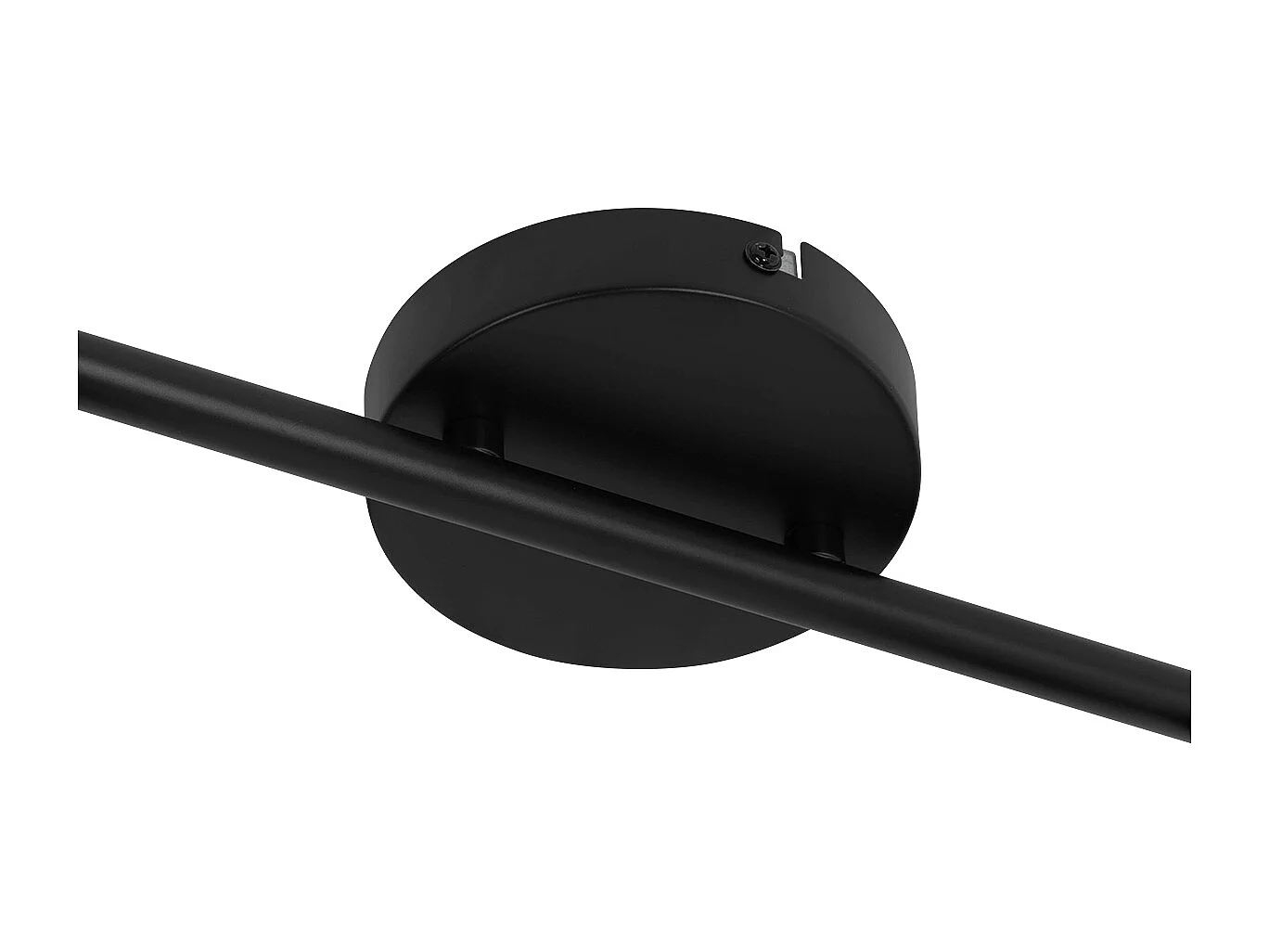 Spot de plafond noir avec verre fumé 2 lumières orientables - Laura