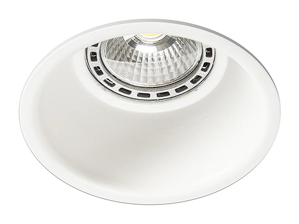 Lot de 3 spots encastrés modernes blancs - Dept