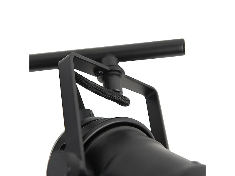 Spot industriel noir 2 lumières avec volets - Movie