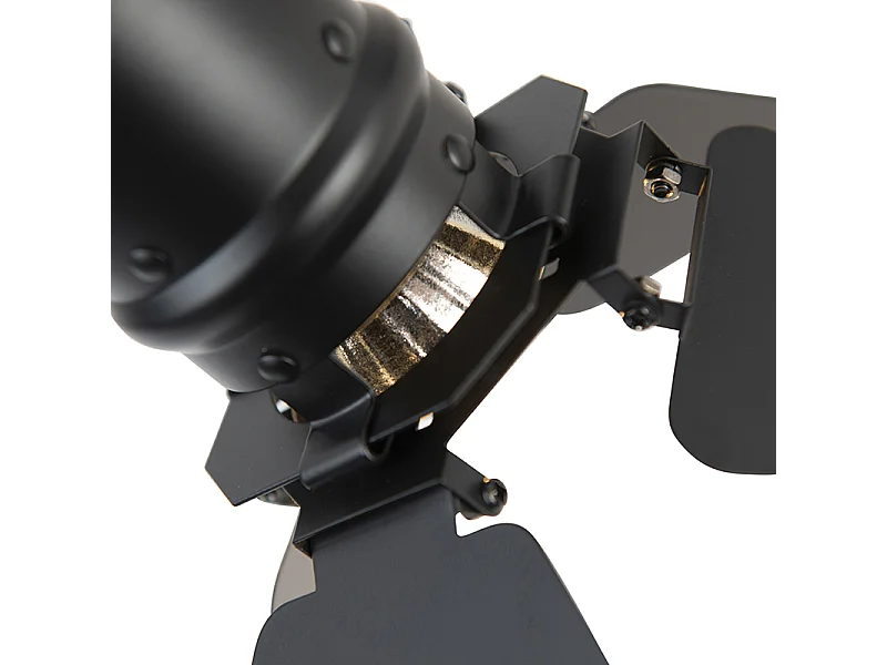 Spot industriel noir 2 lumières avec volets - Movie