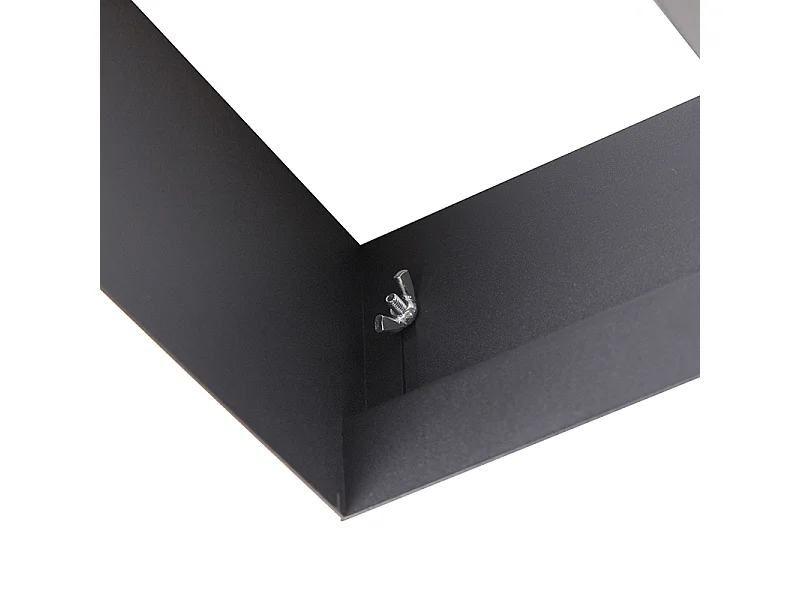 Spot encastré noir GU10 AR111 sans bordure 2 lumières - Oneon