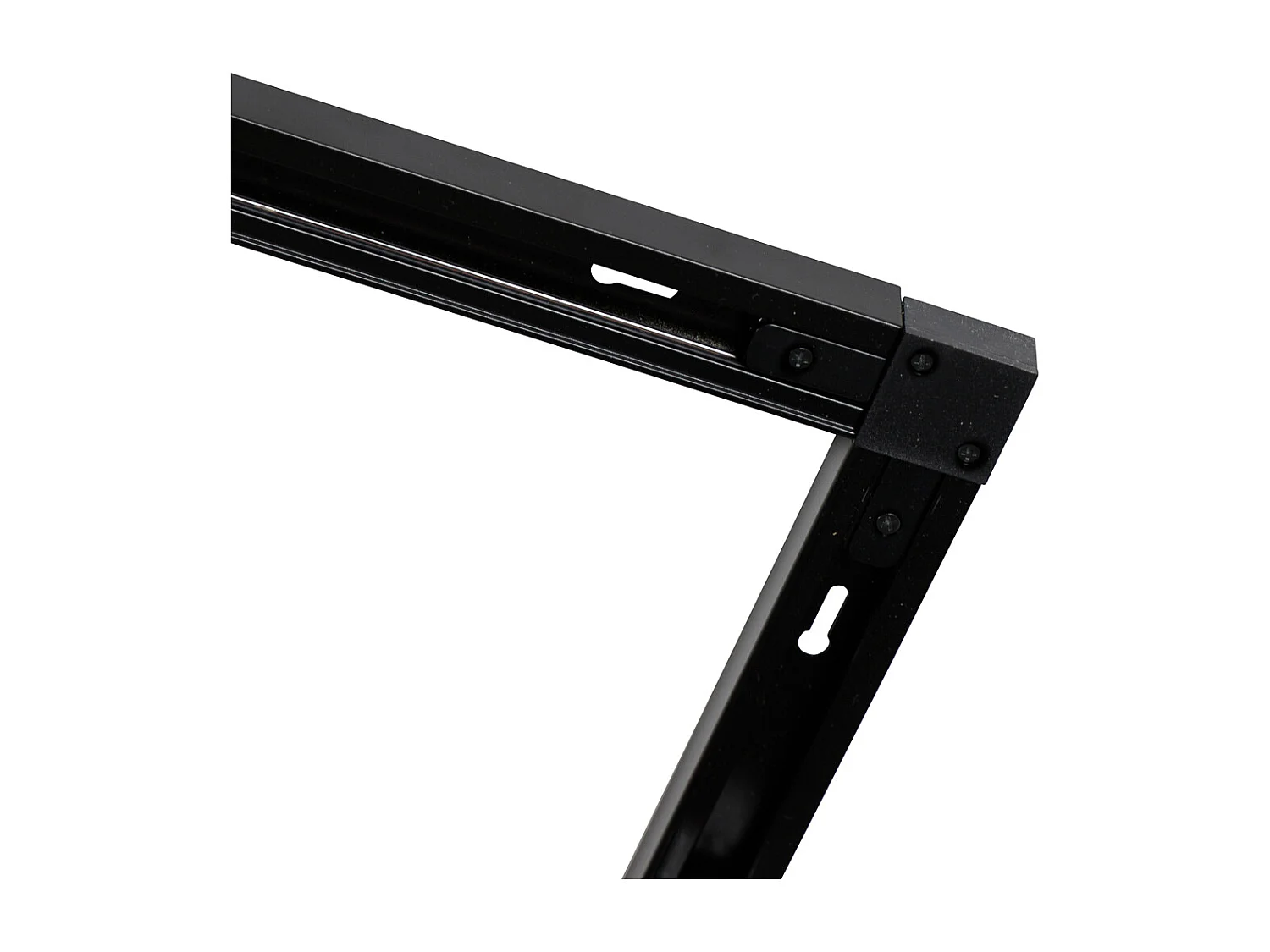 Système sur rail moderne monophasé avec 10 spots noirs - Jeana