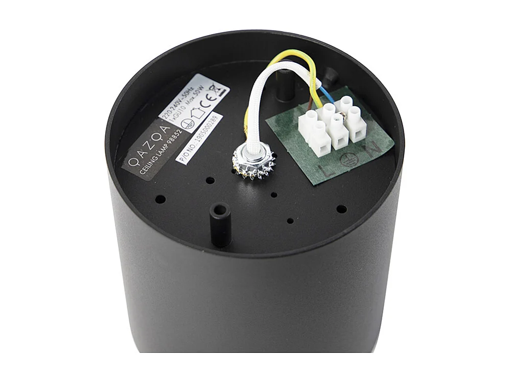 Spot design noir GU10 111mm à monter en surface - Impact Honey