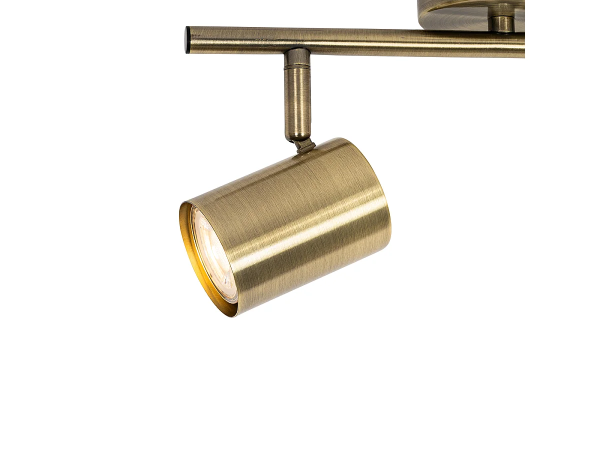Spot moderne bronze inclinable 2 lumières - Jeana