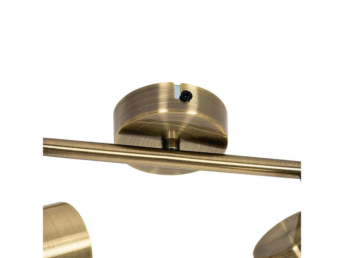 Spot encastré moderne bronze orientable 2 lumières - Jeana