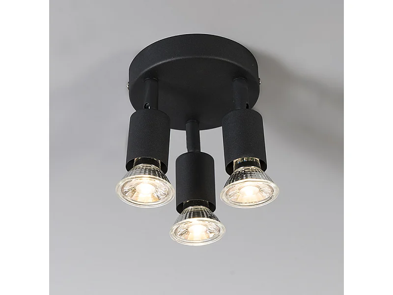 Spot industriel noir inclinable rond - Jeany 3