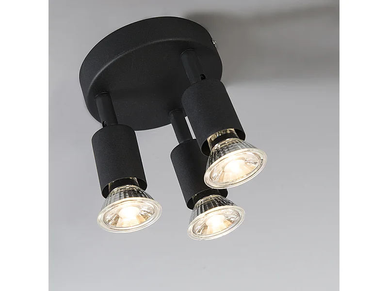 Spot industriel noir inclinable rond - Jeany 3