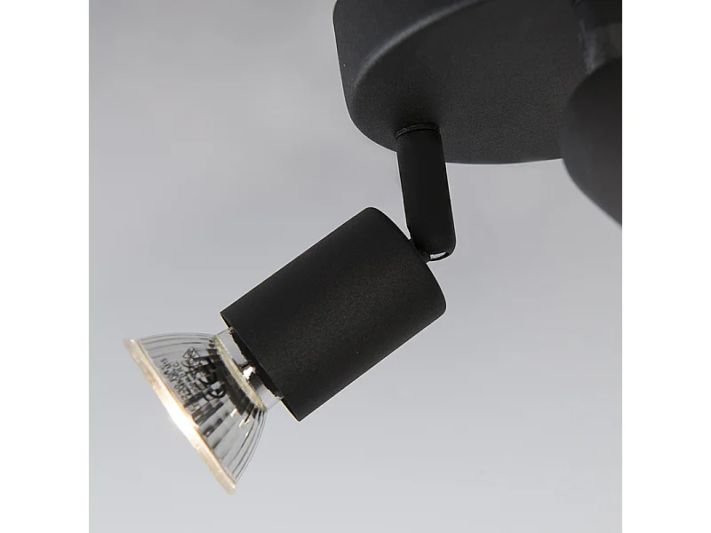 Spot industriel noir inclinable rond - Jeany 3