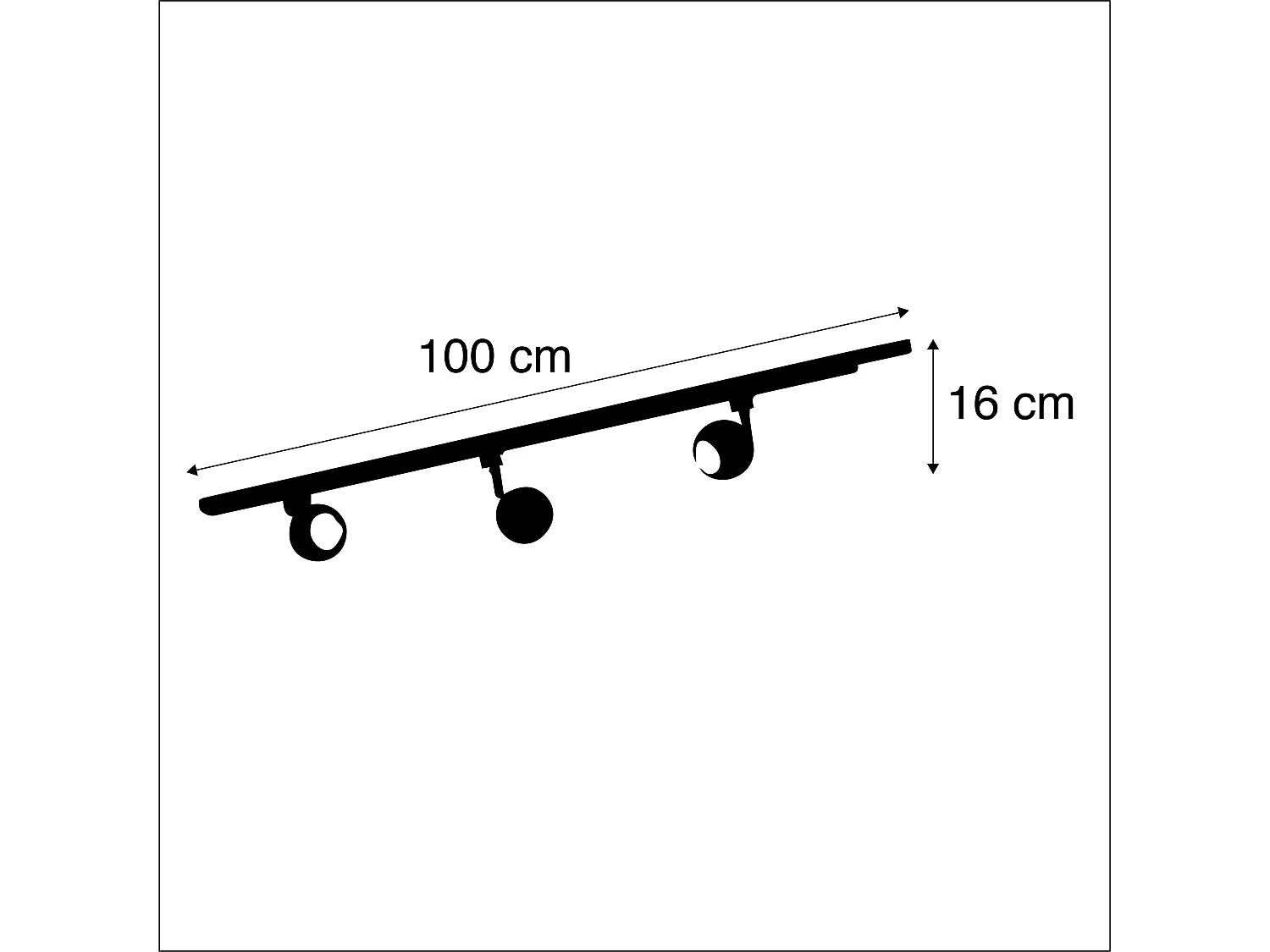 Système sur rail moderne blanc 3 lumières monophasé - Gissi