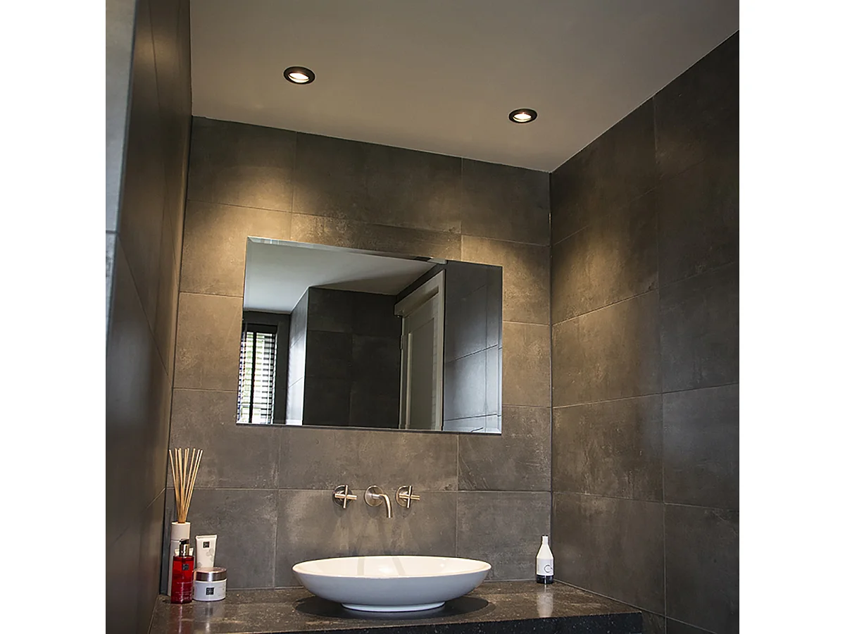 Ensemble de 12 spots encastrés noirs orientables - Cisco