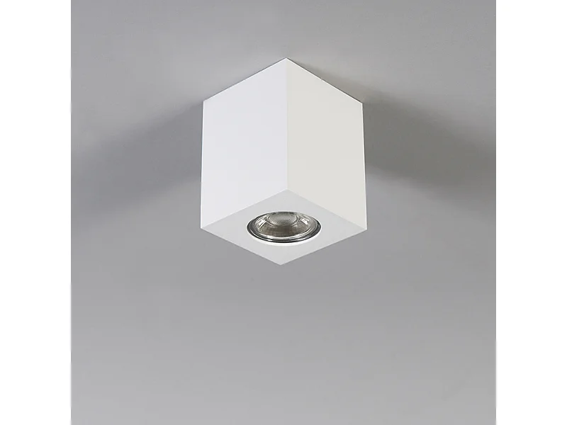 Spot en saillie design blanc GU10 50mm - Quba 2