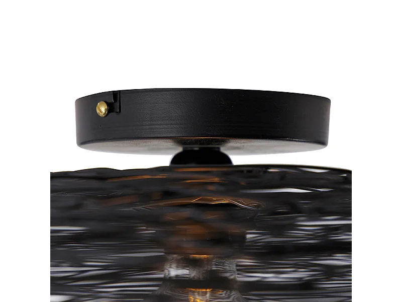 Plafonnier oriental noir 60 cm - Glan