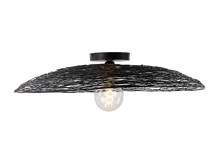 Plafonnier oriental noir 60 cm - Glan