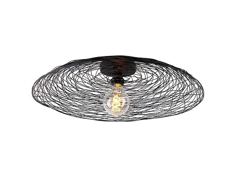 Plafonnier oriental noir 60 cm - Glan