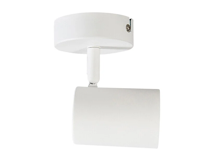 Spot de plafond moderne inclinable blanc - Jeana