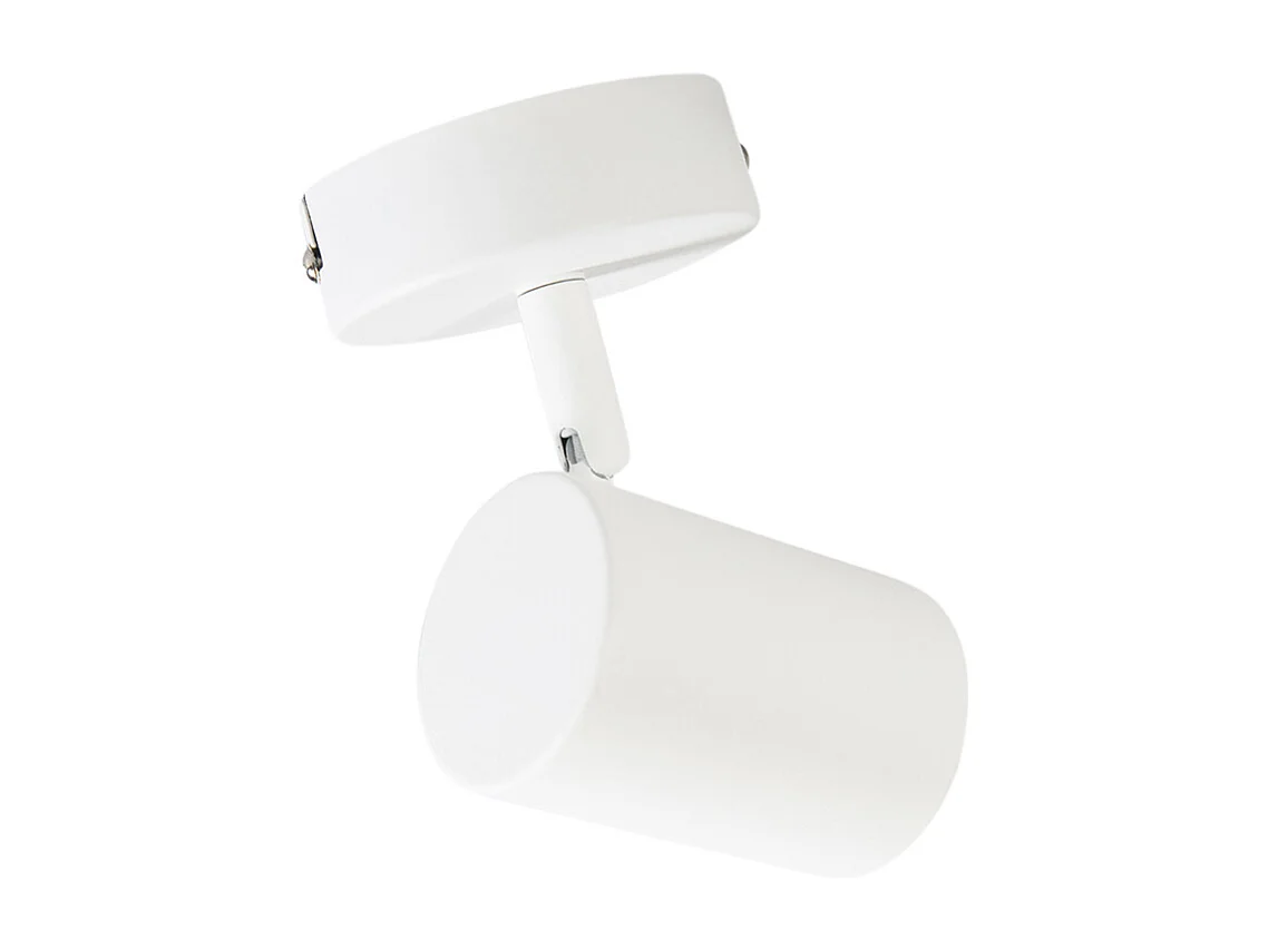 Spot de plafond moderne inclinable blanc - Jeana