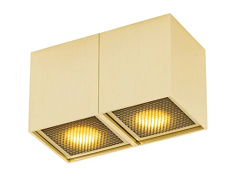 Spot design doré 2 lumières - Qubo Honey