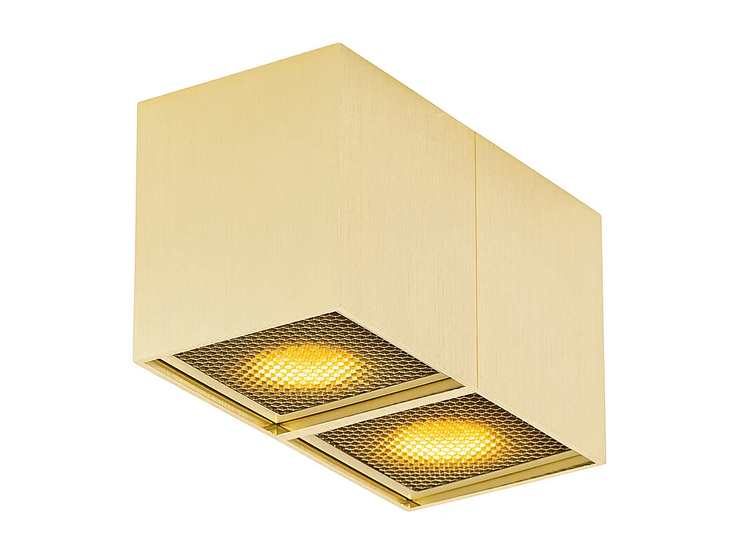 Spot design doré 2 lumières - Qubo Honey