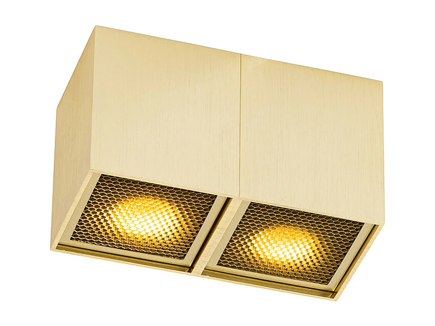 Spot design doré 2 lumières - Qubo Honey