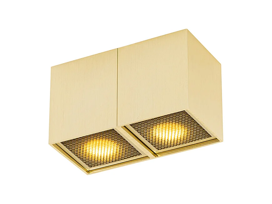 Spot design doré 2 lumières - Qubo Honey