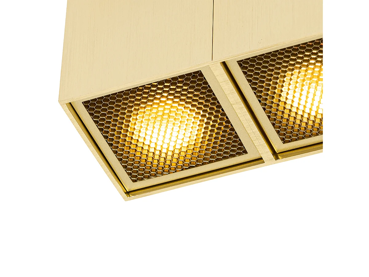 Spot design doré 2 lumières - Qubo Honey