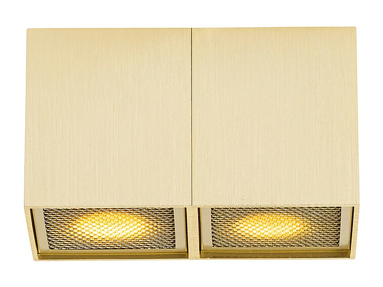Spot design doré 2 lumières - Qubo Honey