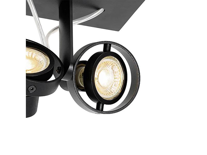 Spot moderne noir 2 lumières - Master 50
