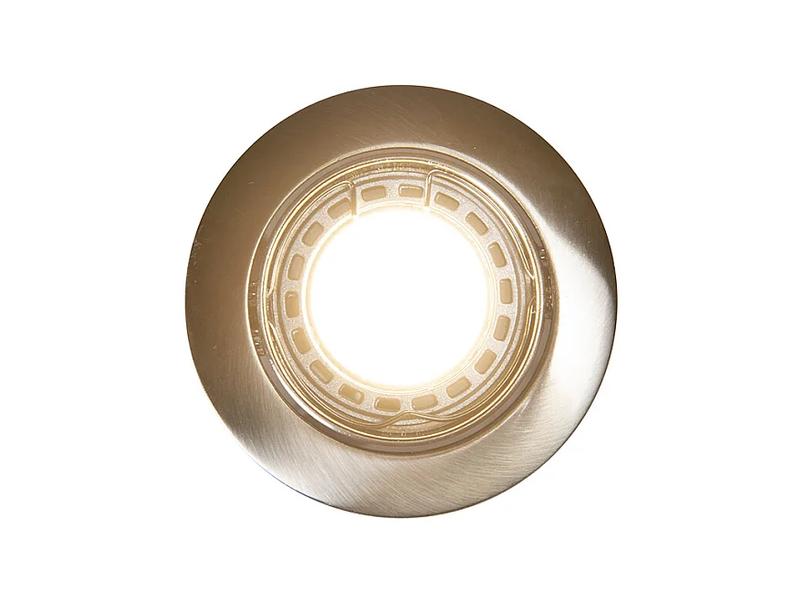 Spot encastrable intelligent acier Incl. WiFi GU10 inclinable - Edu