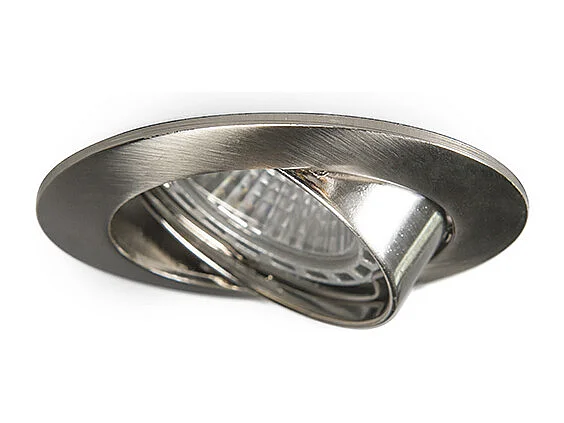 Spot encastrable intelligent acier Incl. WiFi GU10 inclinable - Edu