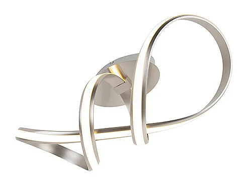 Plafonnier design en acier avec variateur d'intensité y compris LED - Viola Due