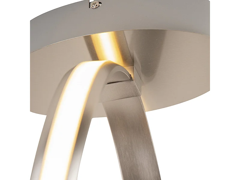 Plafonnier design en acier avec variateur d'intensité y compris LED - Viola Due