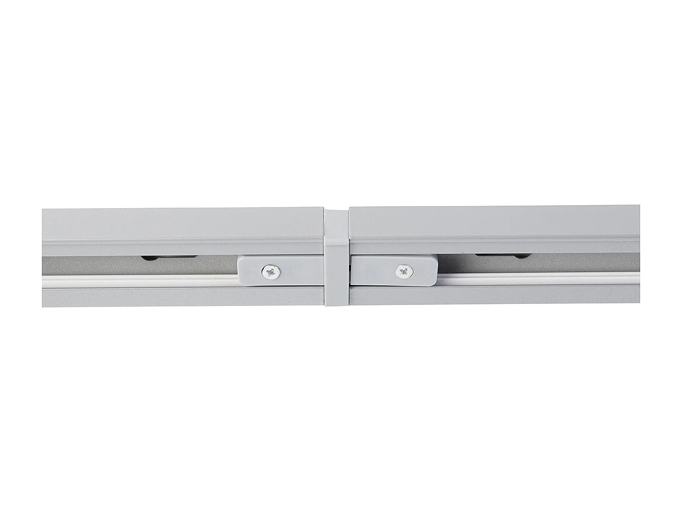 Système sur rail moderne argent 4 lumières monophasé - Yade