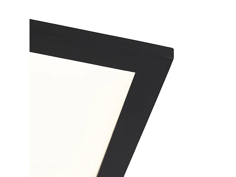 Plafonnier moderne noir avec LED intégré 120 cm - Liv