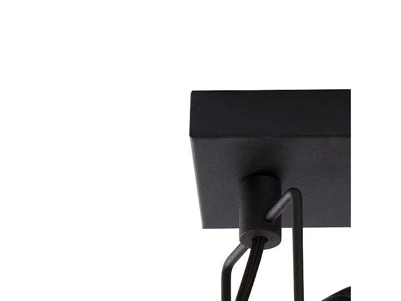 Spot industriel noir 2 lumières - Suplux