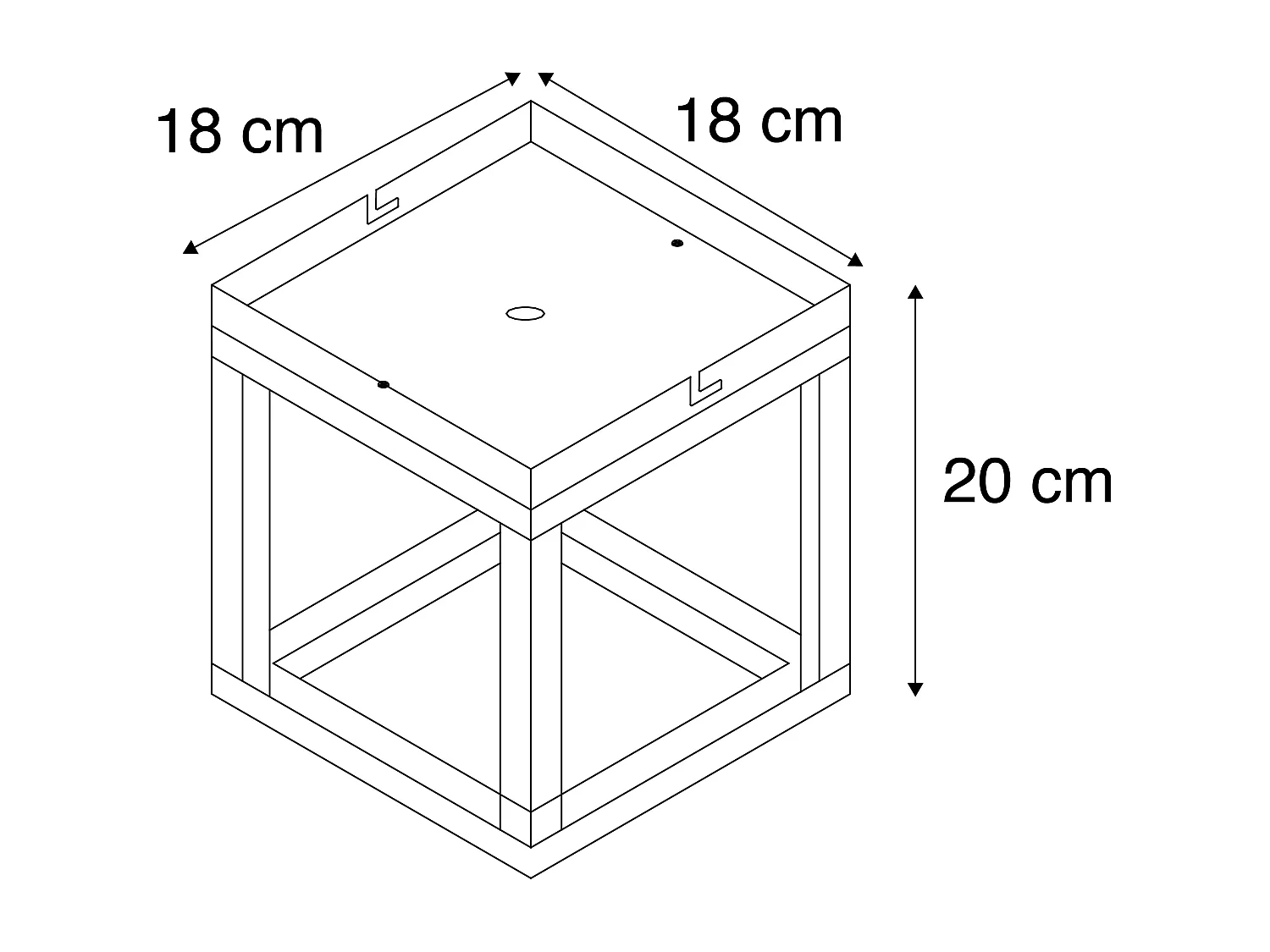 Plafonnier industriel anthracite - Cage 1