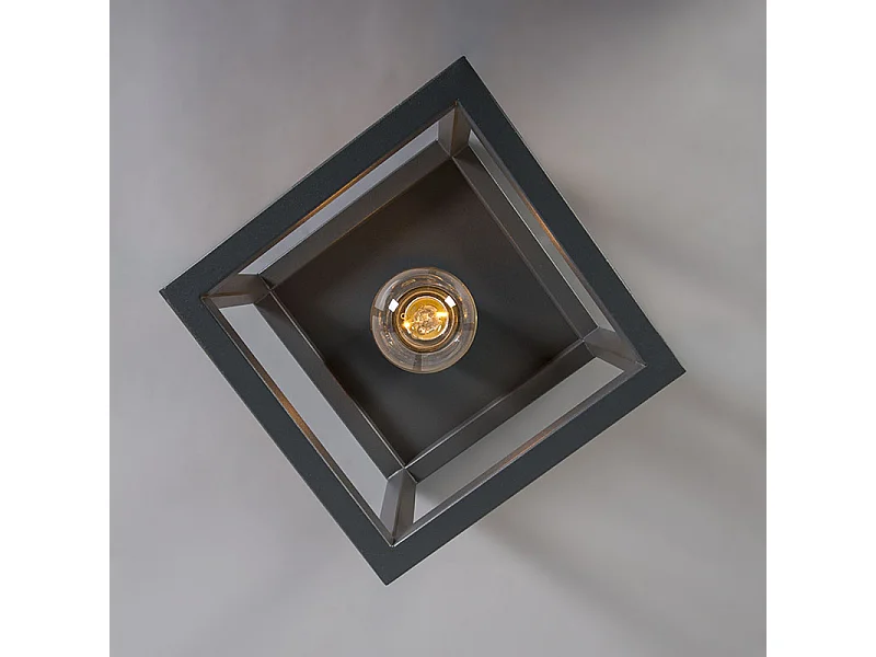 Plafonnier industriel anthracite - Cage 1