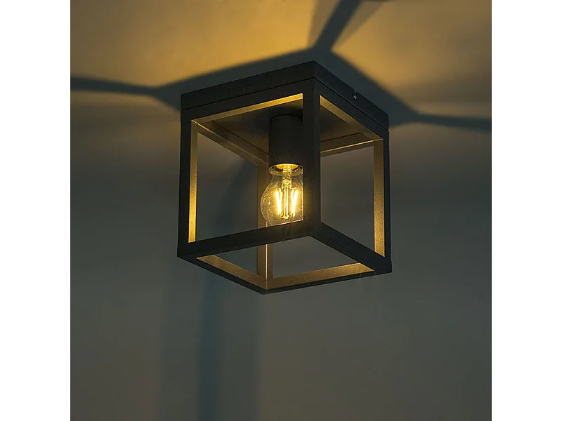 Plafonnier industriel anthracite - Cage 1