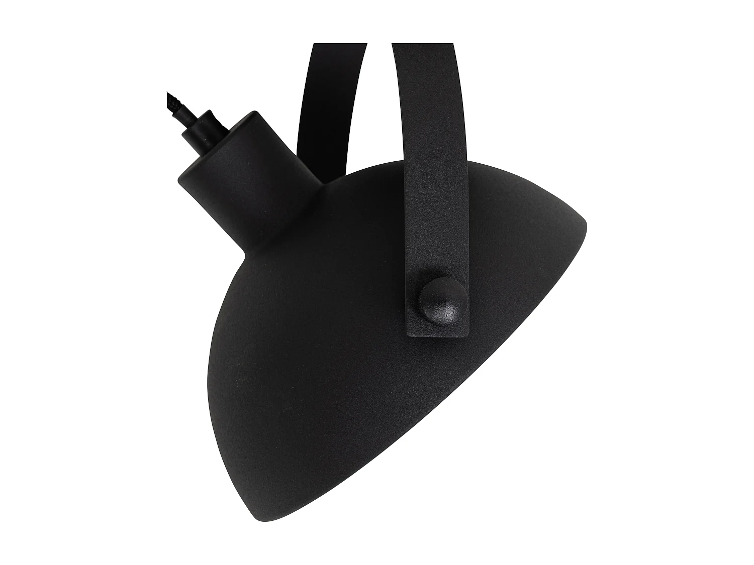 Plafonnier industriel noir et doré 15 cm orientable - Magnax