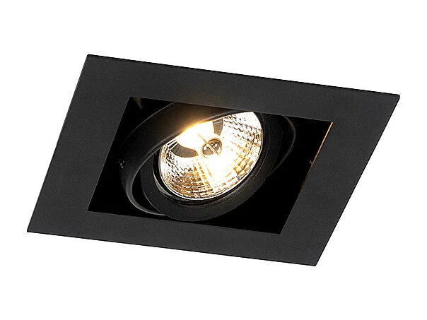 Spot encastré moderne noir orientable - Oneon 70