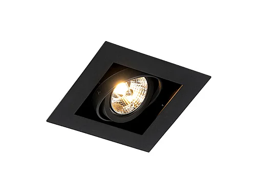 Spot encastré moderne noir orientable - Oneon 70